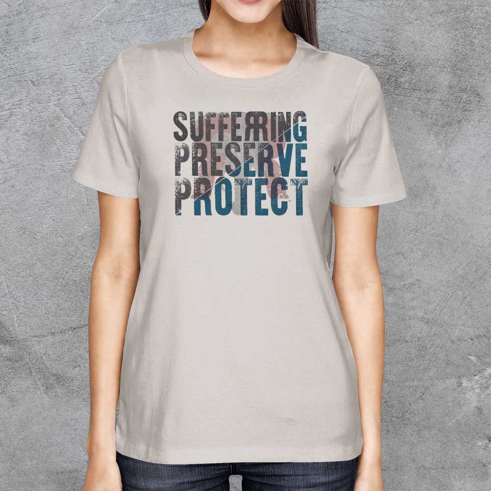 women-sufferring-logo-comfort-shirt-heather-cool-gray-front-106a-tshirt